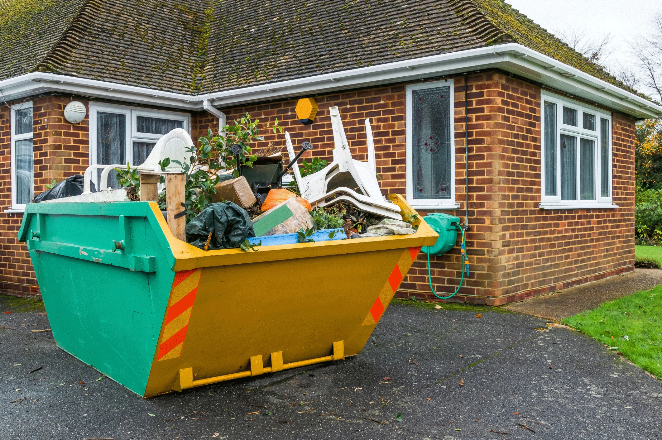 a container for houshold trash